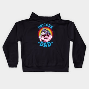 Unicorn Dad Proud Fathers of a Unicorn Princess Kids Hoodie